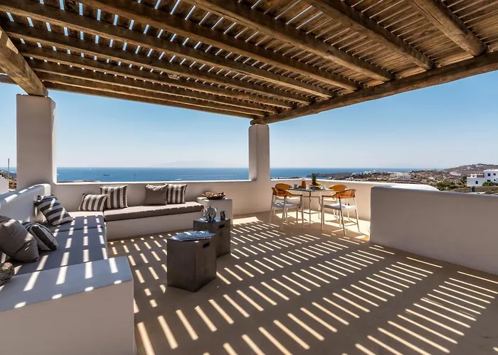 Newly Built Spectacular Sunset At St. John, Mykonos 빌라 Agios Ioannis Diakoftis