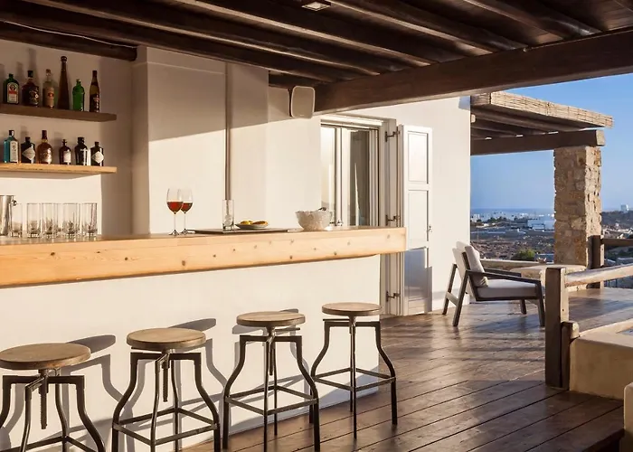 Newly Built Spectacular Sunset At St. John, Mykonos 빌라 *