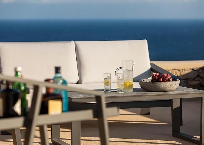 Newly Built Spectacular Sunset At St. John, Mykonos 빌라 Agios Ioannis Diakoftis