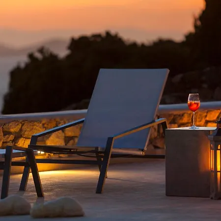 Newly Built Spectacular Sunset At St. John, Mykonos Villa Agios Ioannis Diakoftis