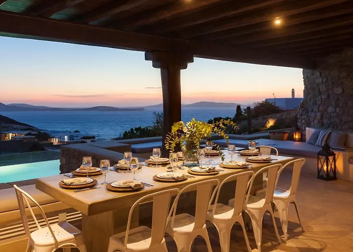 Newly Built Spectacular Sunset At St. John, Mykonos וילה