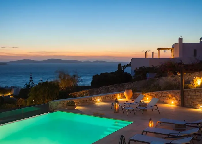 Newly Built Spectacular Sunset At St. John, Mykonos וילה *