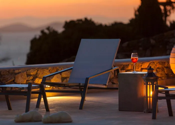 Newly Built Spectacular Sunset At St. John, Mykonos וילה Agios Ioannis Diakoftis