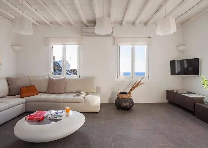 Newly Built Spectacular Sunset At St. John, Mykonos * Agios Ioannis Diakoftis