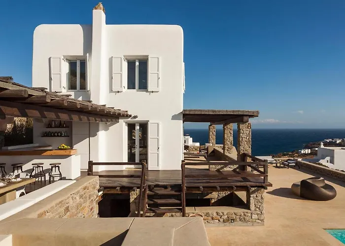 Newly Built Spectacular Sunset At St. John, Mykonos וילה *