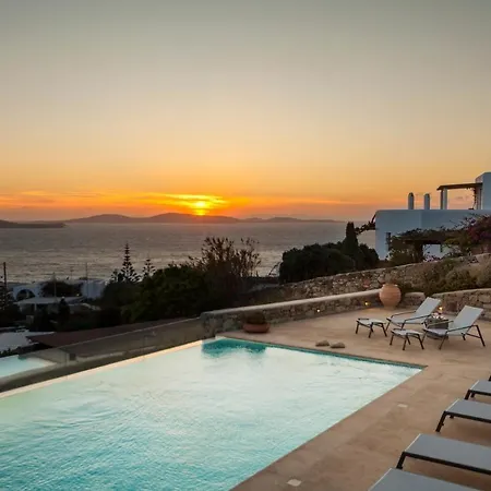 Newly Built Spectacular Sunset At St. John, Mykonos Agios Ioannis Diakoftis